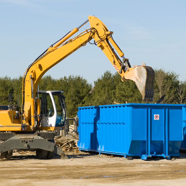 how many times can i have a residential dumpster rental emptied in Lake Milton